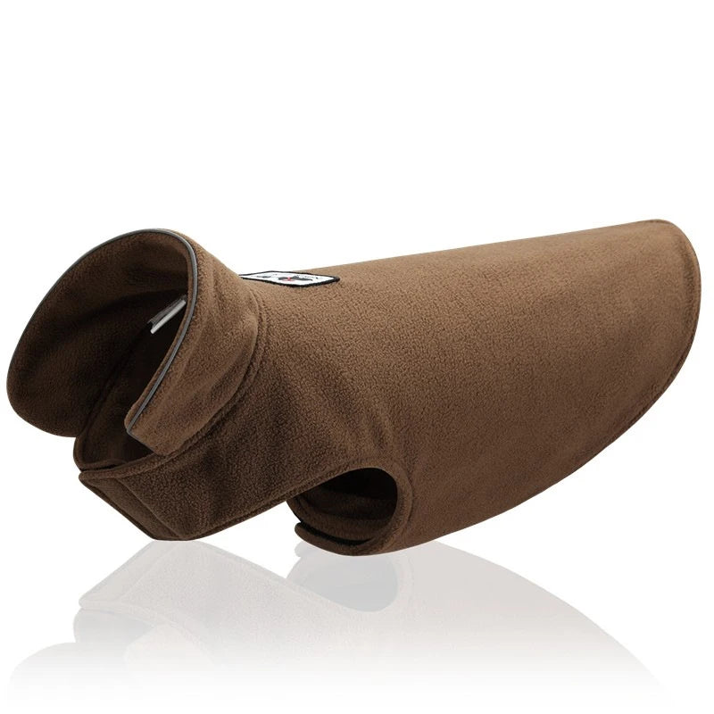 NONECN Reflective Fleece Dog Coat for Winter Warmth