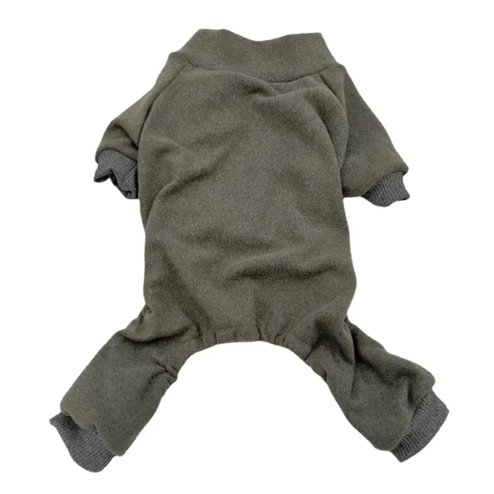 NONECN Winter Fleece Dog Pajamas Cozy Warm For Dogs