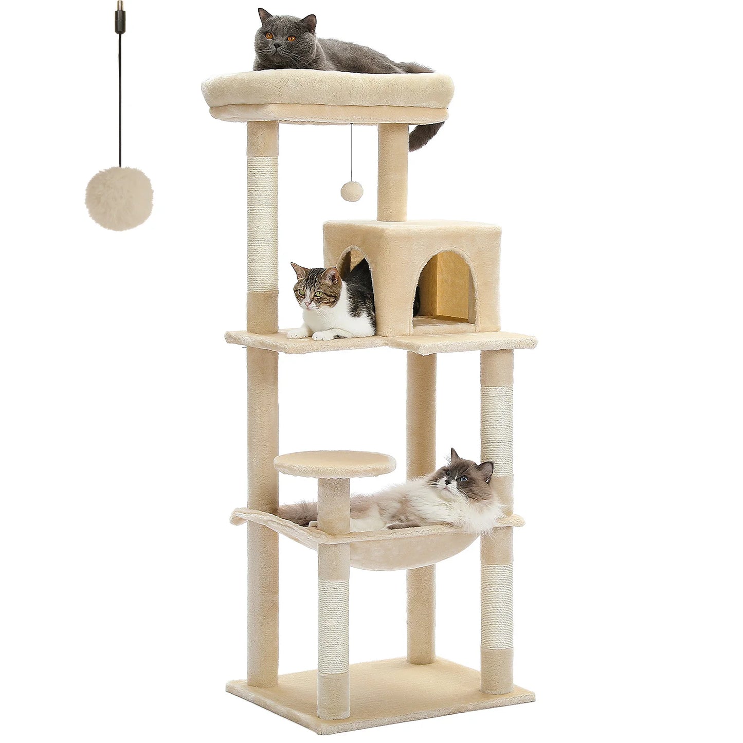 PAWZ Road 5-Level Cat Tree Tower For Indoor Cats