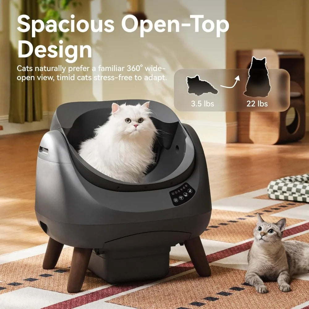 Open-X Self-Cleaning Cat Litter Box With AI Waste Management