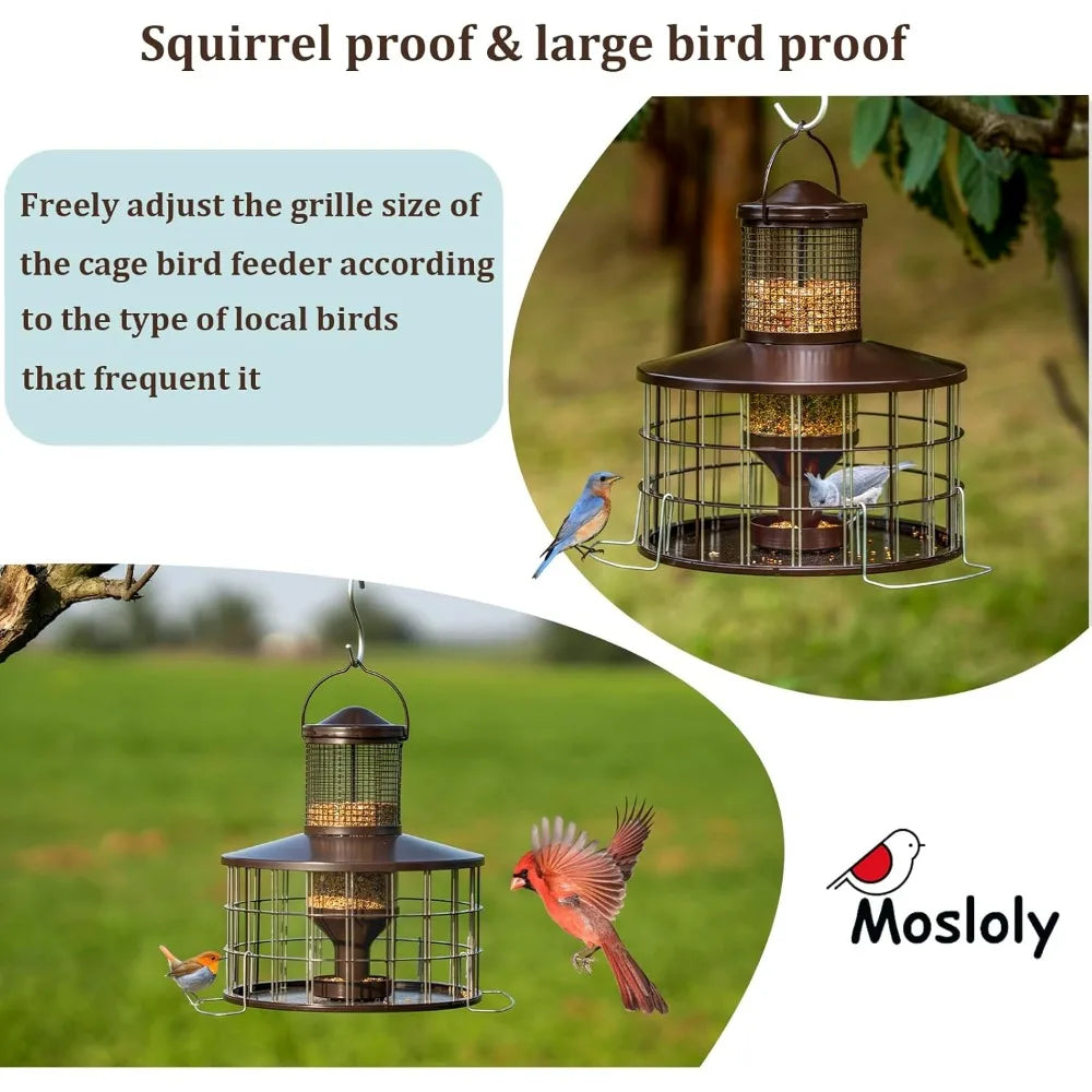 XMSJ Squirrel-Proof Bird Feeders
