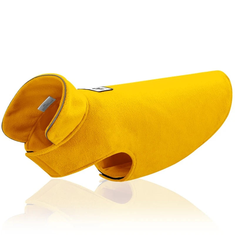 NONECN Reflective Fleece Dog Coat for Winter Warmth