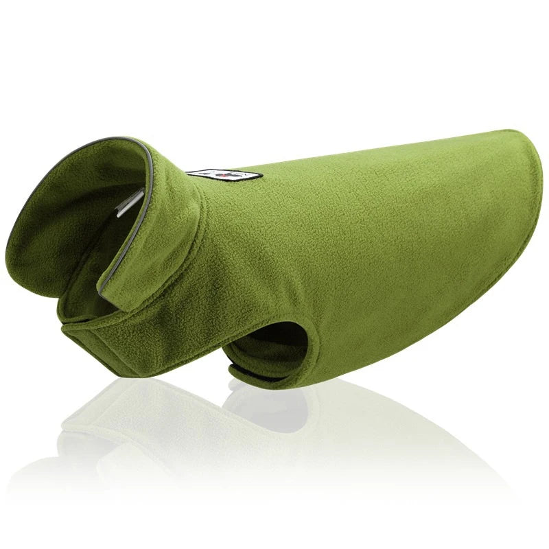 NONECN Reflective Fleece Dog Coat for Winter Warmth