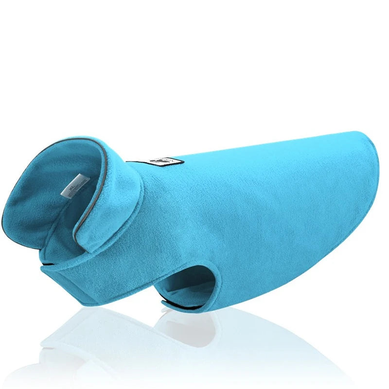 NONECN Reflective Fleece Dog Coat for Winter Warmth