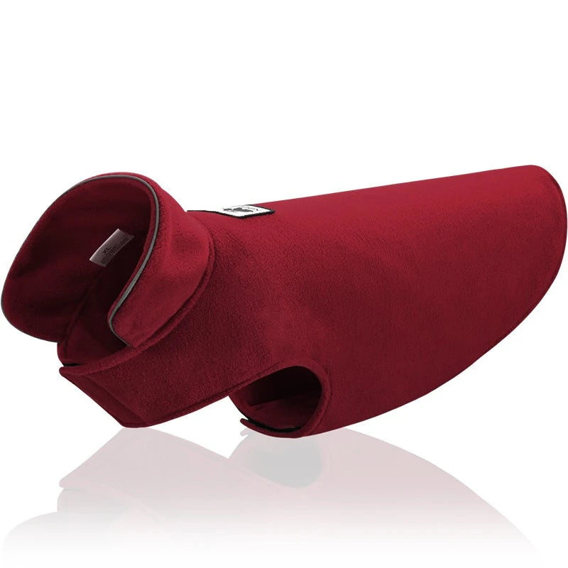 NONECN Reflective Fleece Dog Coat for Winter Warmth