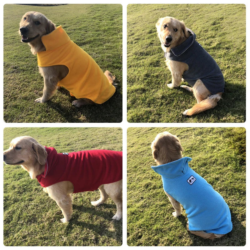 NONECN Reflective Fleece Dog Coat for Winter Warmth