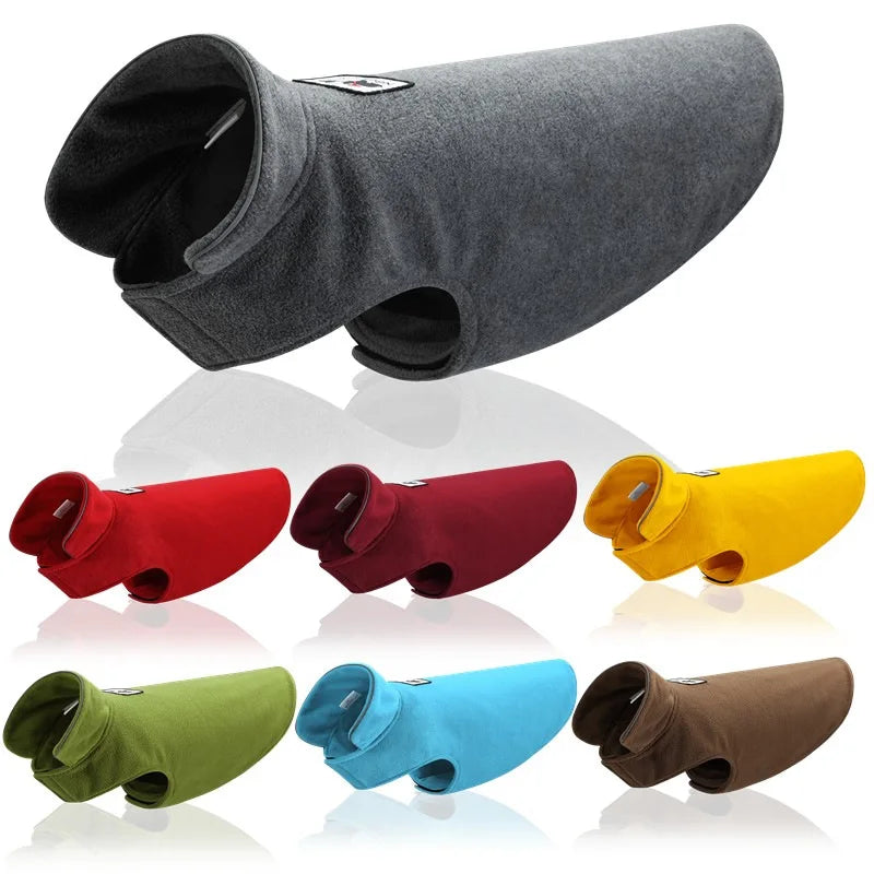 NONECN Reflective Fleece Dog Coat for Winter Warmth