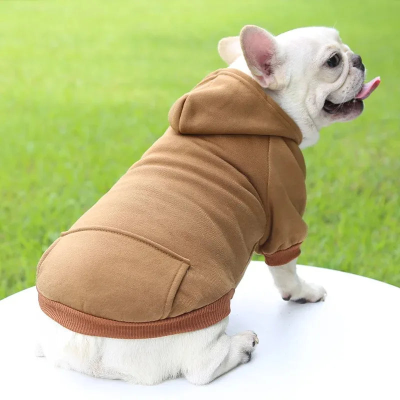 Autumn Winter Pet Hooded Sweatshirts For Cats And Small Dogs