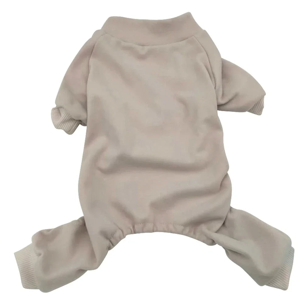 NONECN Winter Fleece Dog Pajamas Cozy Warm For Dogs