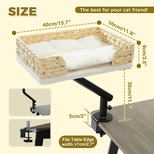 PAWZ Road Cat Desk Bed Rotatable Indoor Cat Hammock Stand