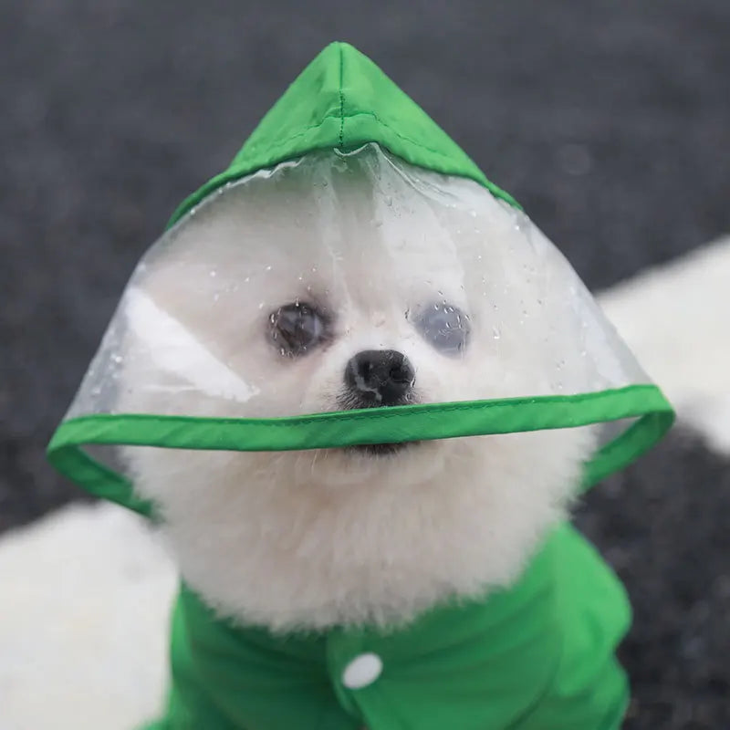 Waterproof Dog Raincoat Hooded Full Coverage Outdoor