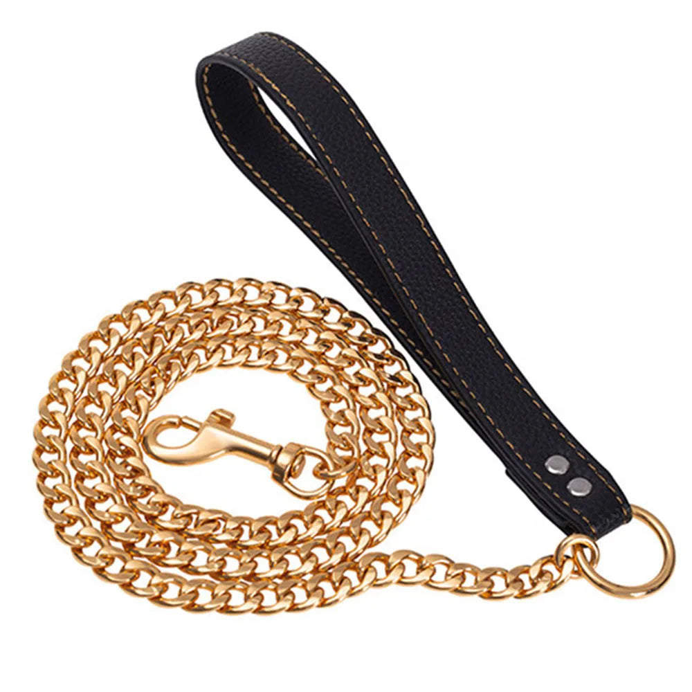 NONECN 316 Stainless Steel Dog Leash For Large Dogs Antirust