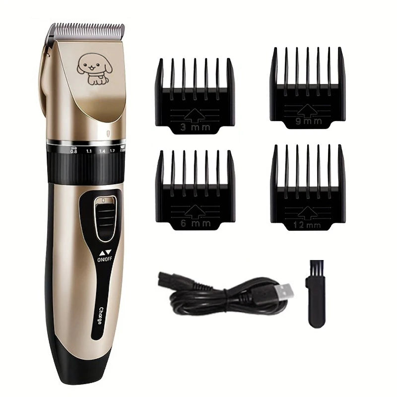 SHUYU Pet Hair Trimmer Kit Electric Precision Clippers For Dogs And Cats