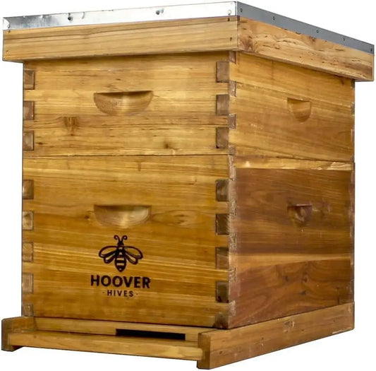 Langstroth Beehive Kit With Beeswax Coating Wooden Frames Waxed Foundations