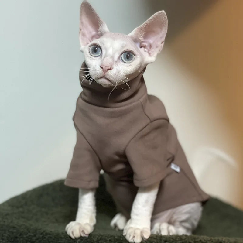 Sphynx Cat Clothes Soft Cotton Hoodies For All Seasons