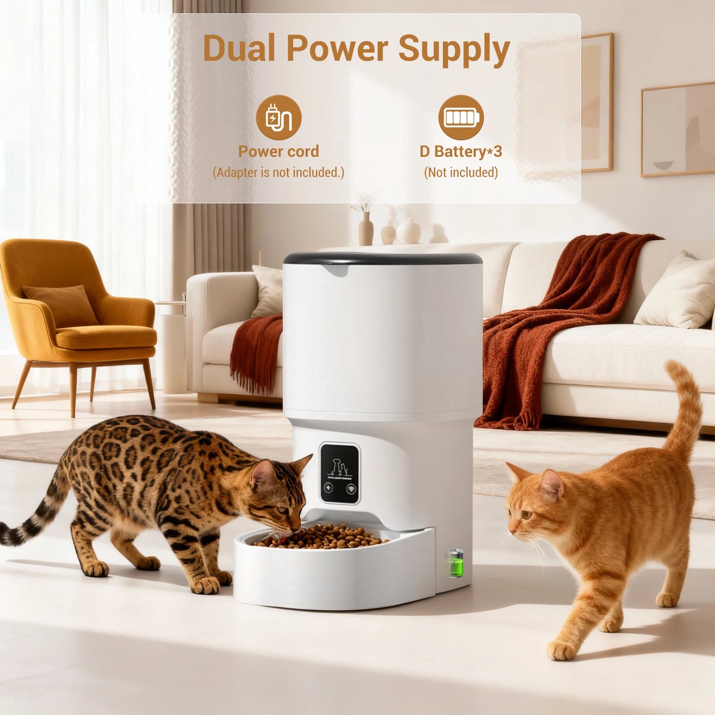 HiMISS Programmable Auto Pet Feeder For Small Dogs And Cats