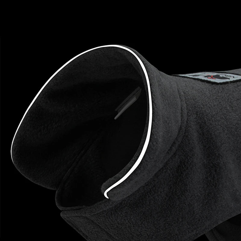NONECN Reflective Fleece Dog Coat for Winter Warmth