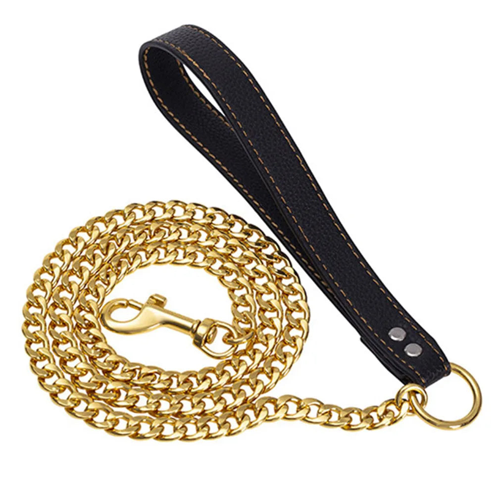 NONECN 316 Stainless Steel Dog Leash For Large Dogs Antirust
