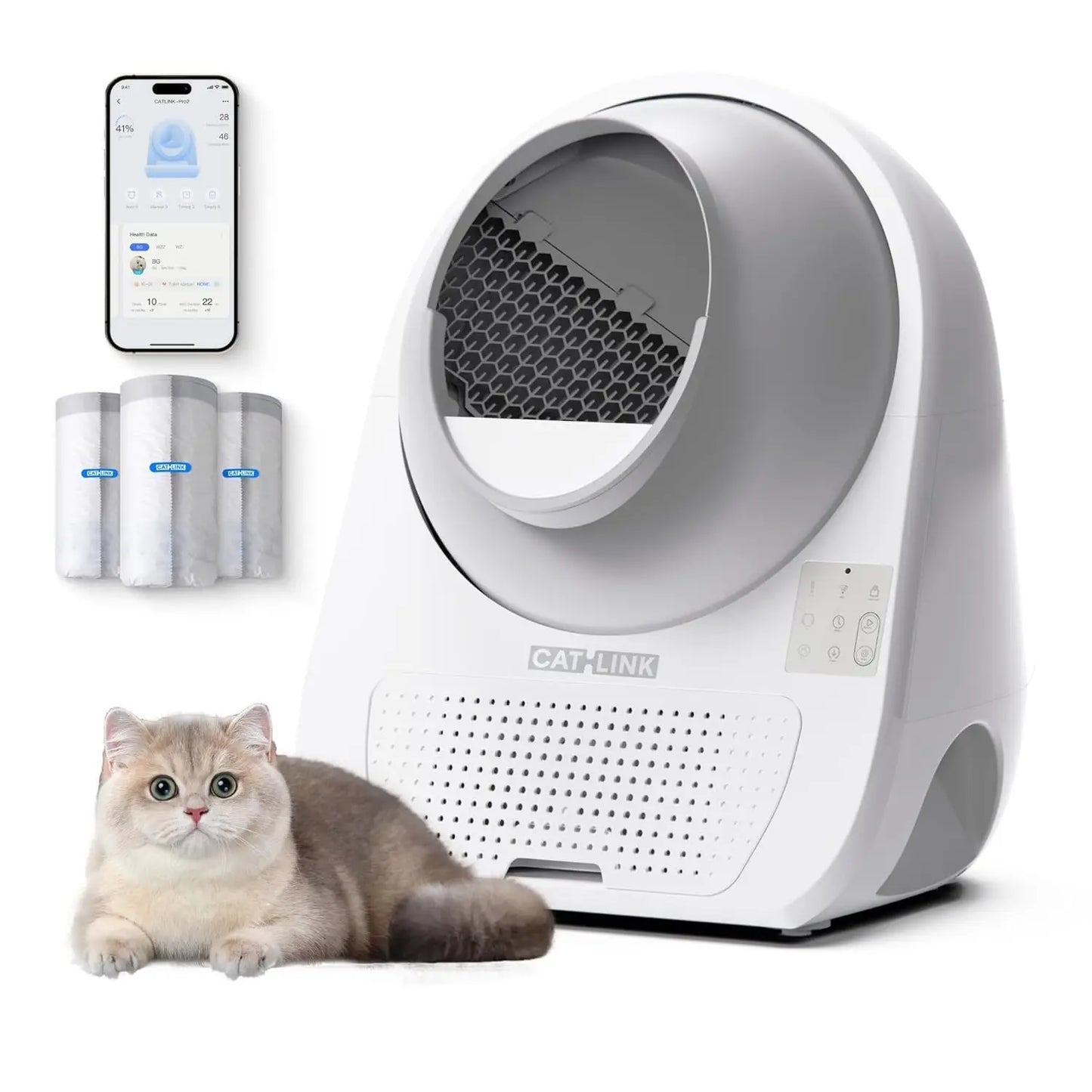 Self-Cleaning Automatic Cat Litter Box for Multi-Cat Homes