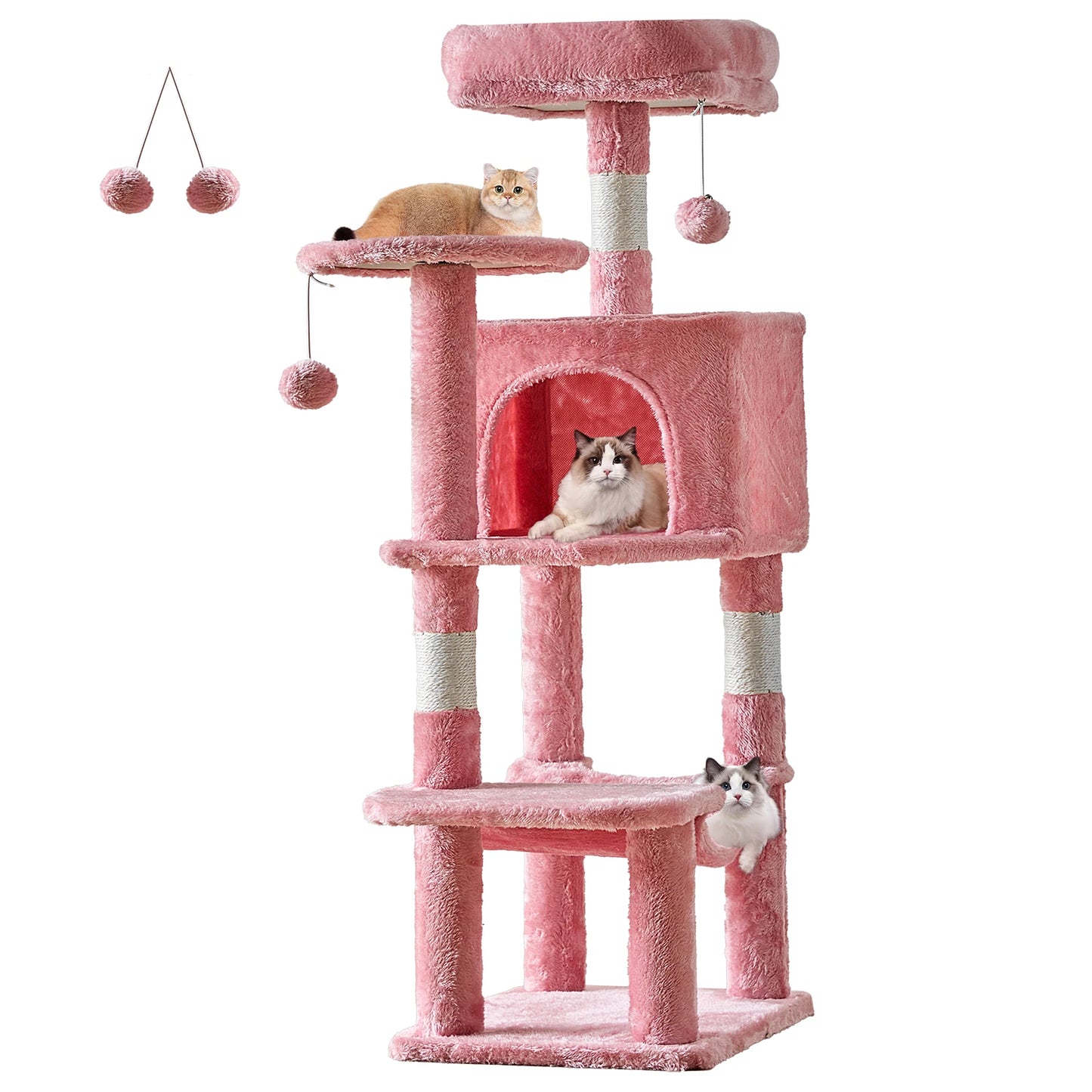 JHK Cat Tree Tower for Multi Cat Climbing Sisal Posts