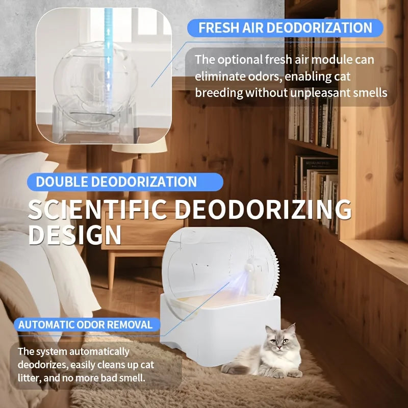 Self Cleaning Cat Litter Box Automatic With App Control