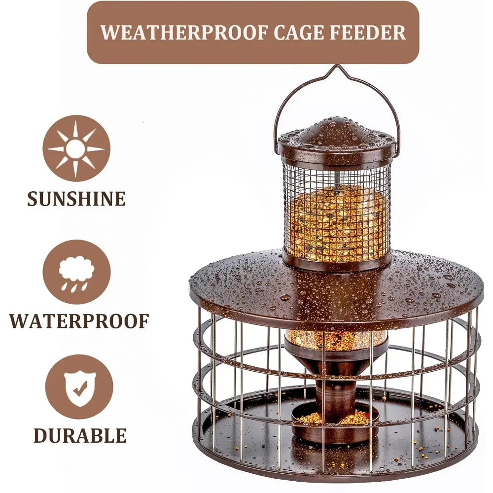 XMSJ Squirrel-Proof Bird Feeders