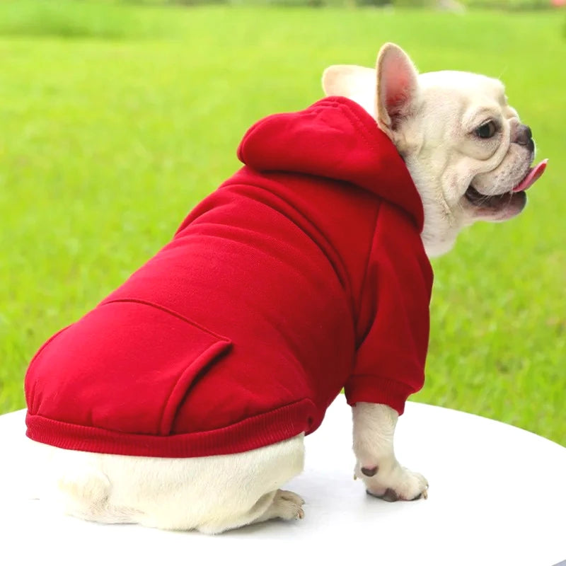 Autumn Winter Pet Hooded Sweatshirts For Cats And Small Dogs