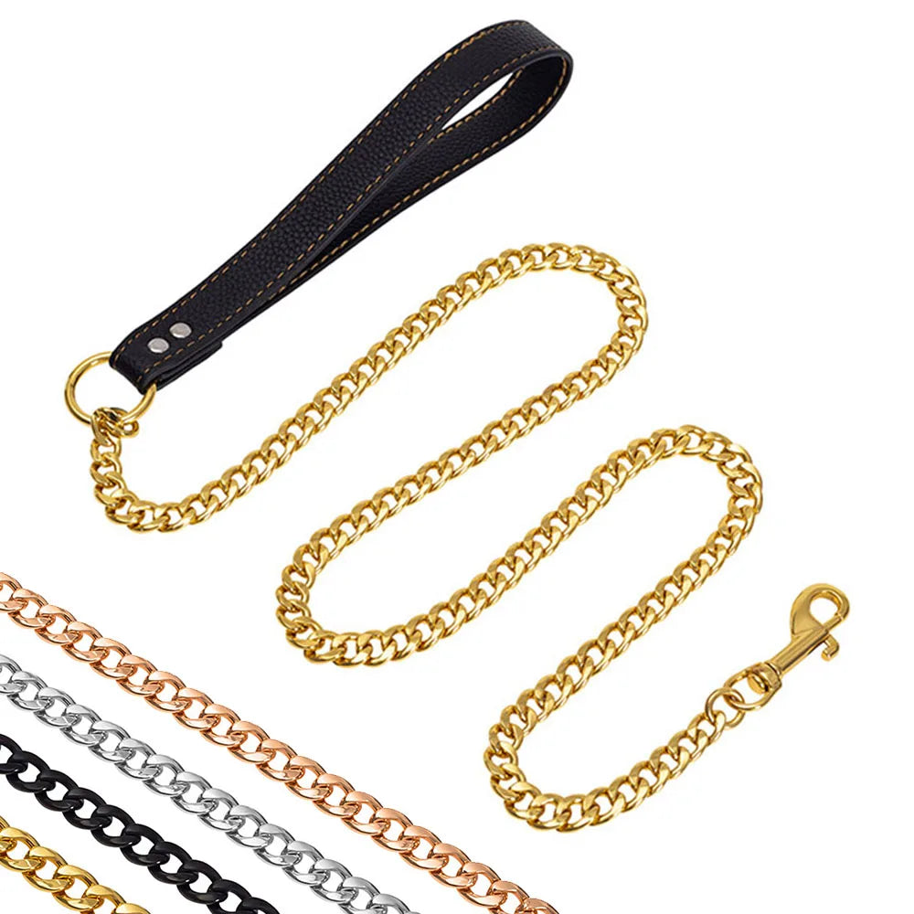 NONECN 316 Stainless Steel Dog Leash For Large Dogs Antirust