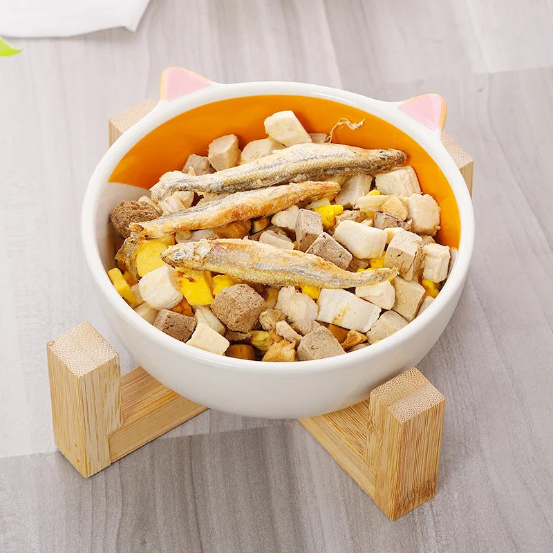 Ceramic Raised Dog Bowl No Spill Food And Water Dish