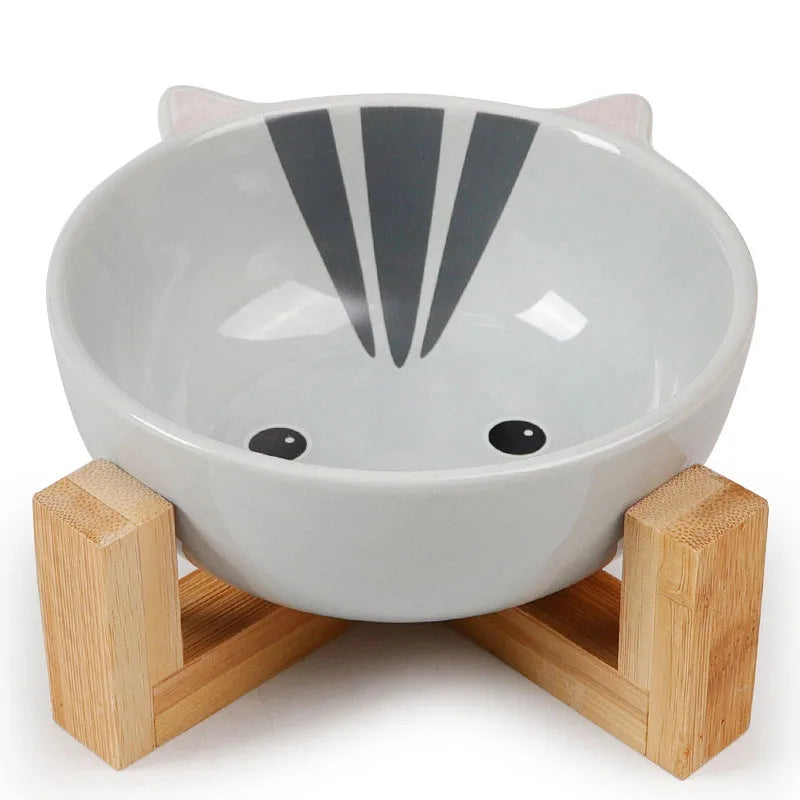 Ceramic Raised Dog Bowl No Spill Food And Water Dish
