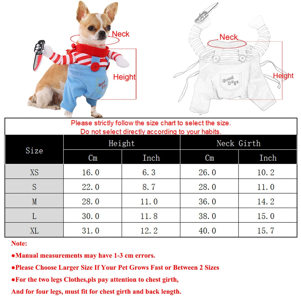 NONECN Cute Halloween Dog Costume For Small To Large Dogs