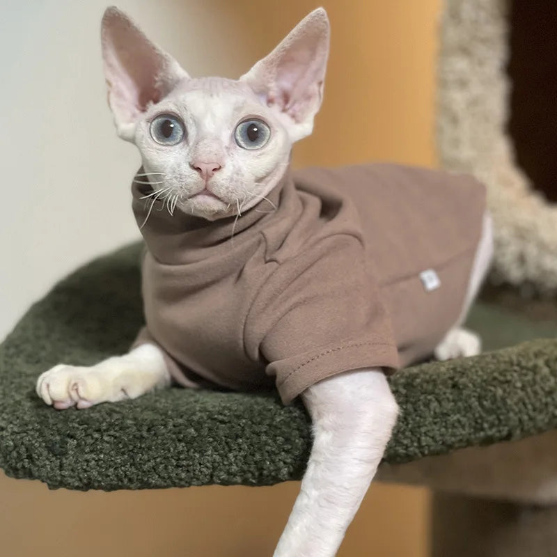 Sphynx Cat Clothes Soft Cotton Hoodies For All Seasons