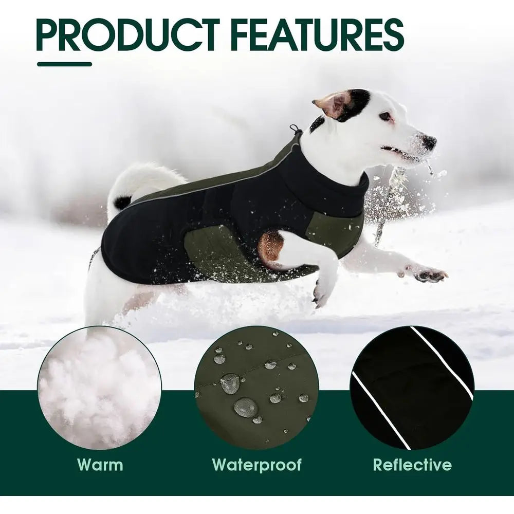 Durable Reflective Winter Dog Coat For Great Danes