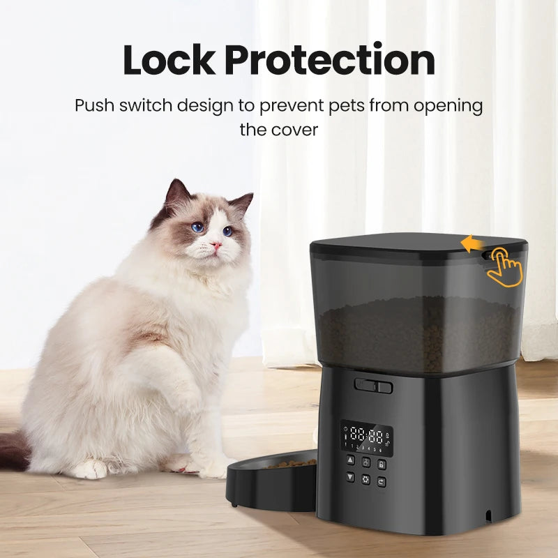 ROJECO Automatic Cat Feeder Smart Control