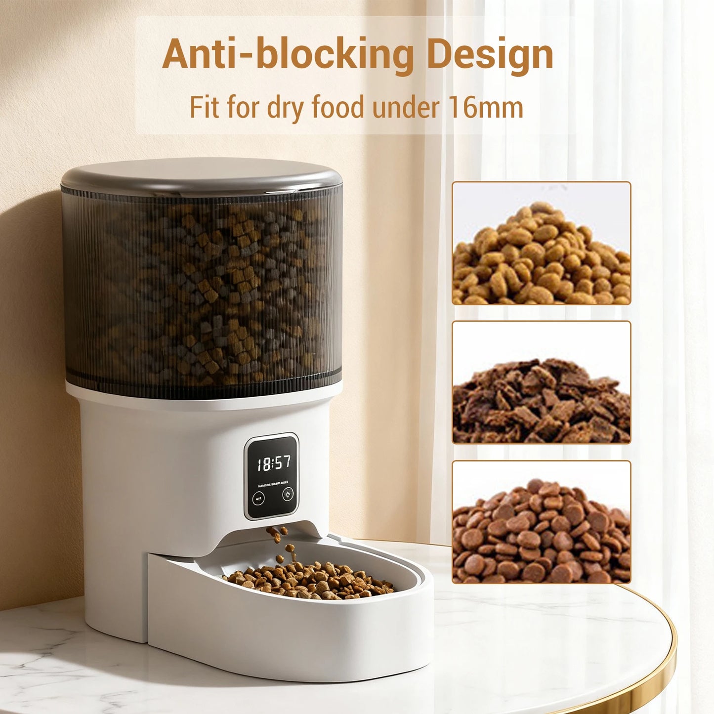 HiMISS Programmable Auto Pet Feeder For Small Dogs And Cats