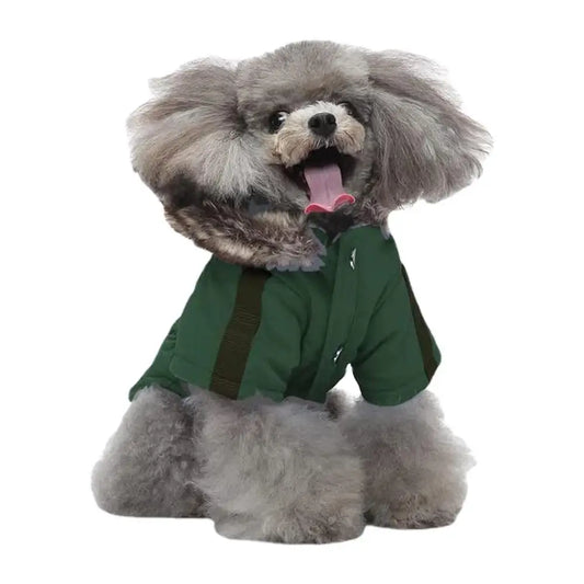 Pet Down Jacket Hoodie Coat For Dogs Warm Winter Outerwear
