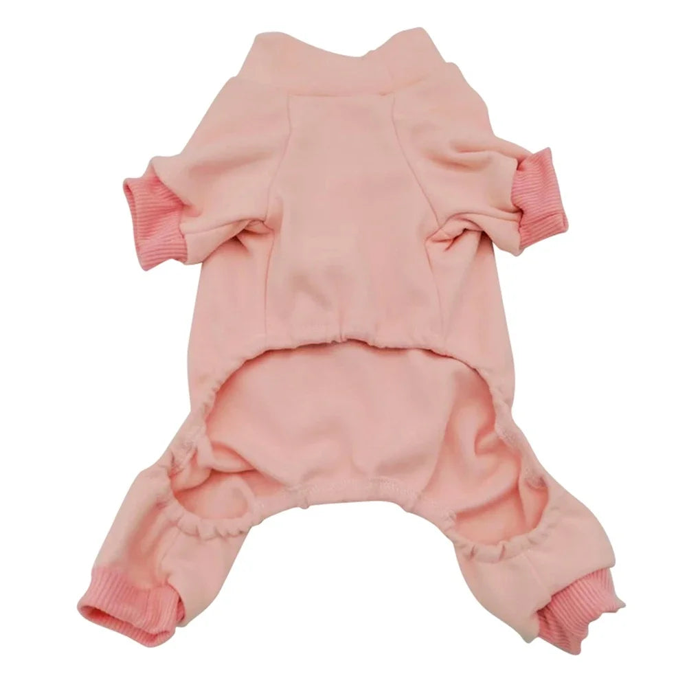 NONECN Winter Fleece Dog Pajamas Cozy Warm For Dogs