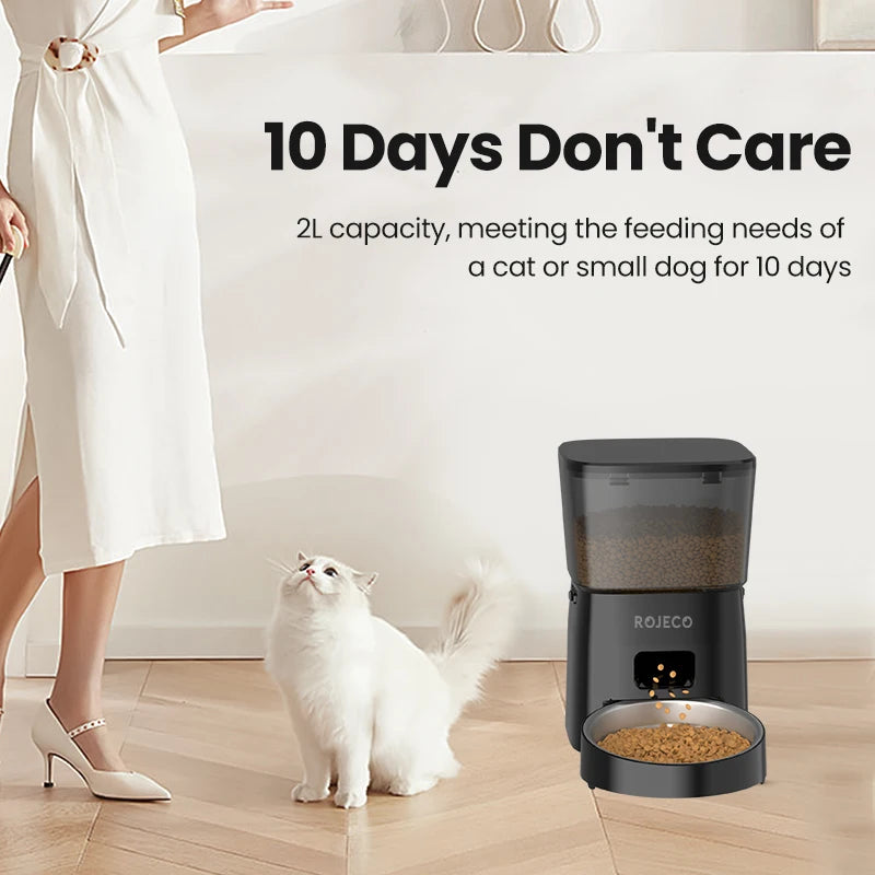 ROJECO Automatic Cat Feeder Smart Control
