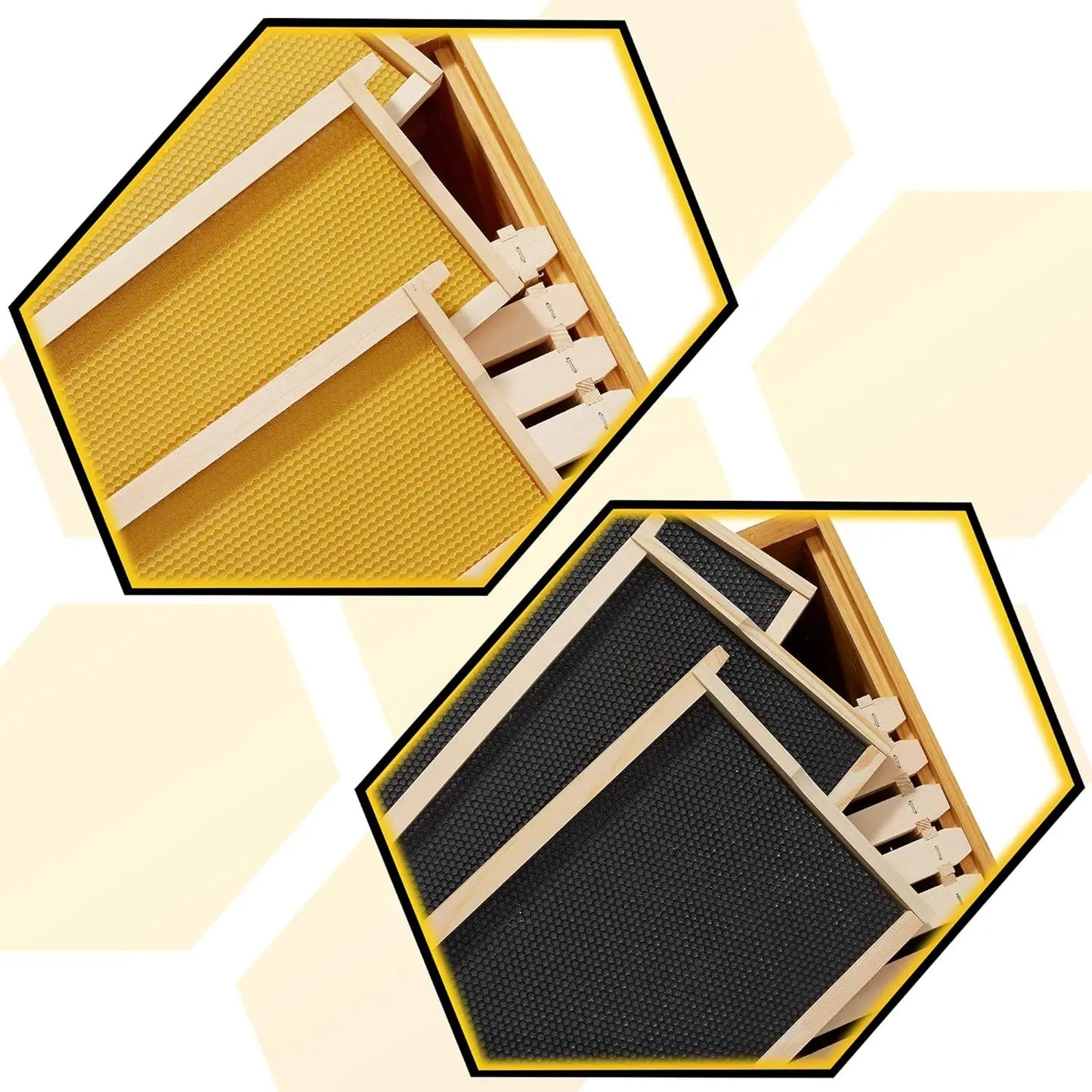 Beehive 10 Frame Complete Waxed Box Kit With Wooden Frames