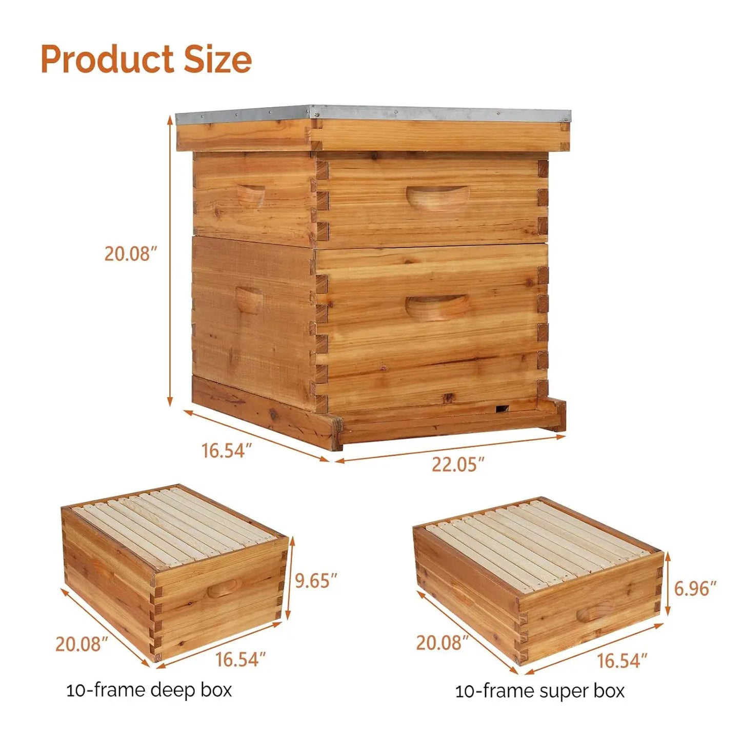 Complete Beehive Kit With Waxed Frames And Foundations