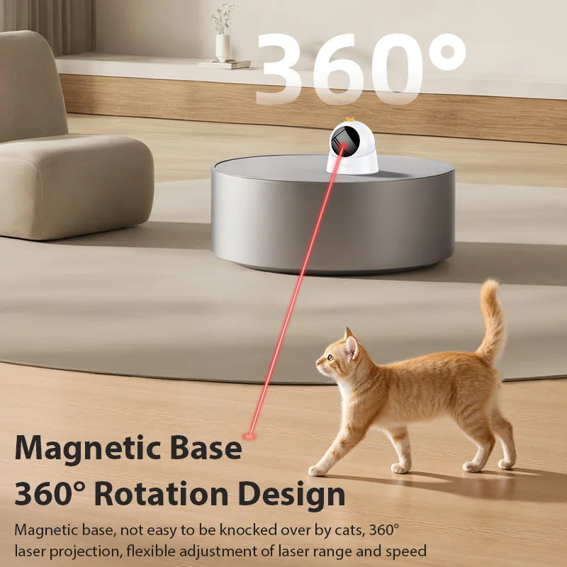 ROJECO Automatic Cat Laser Toy For Indoor 360 Adjustable Interactive Play