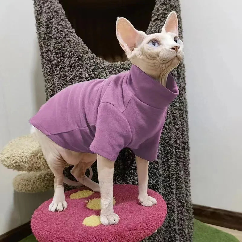 Sphynx Cat Clothes Soft Cotton Hoodies For All Seasons