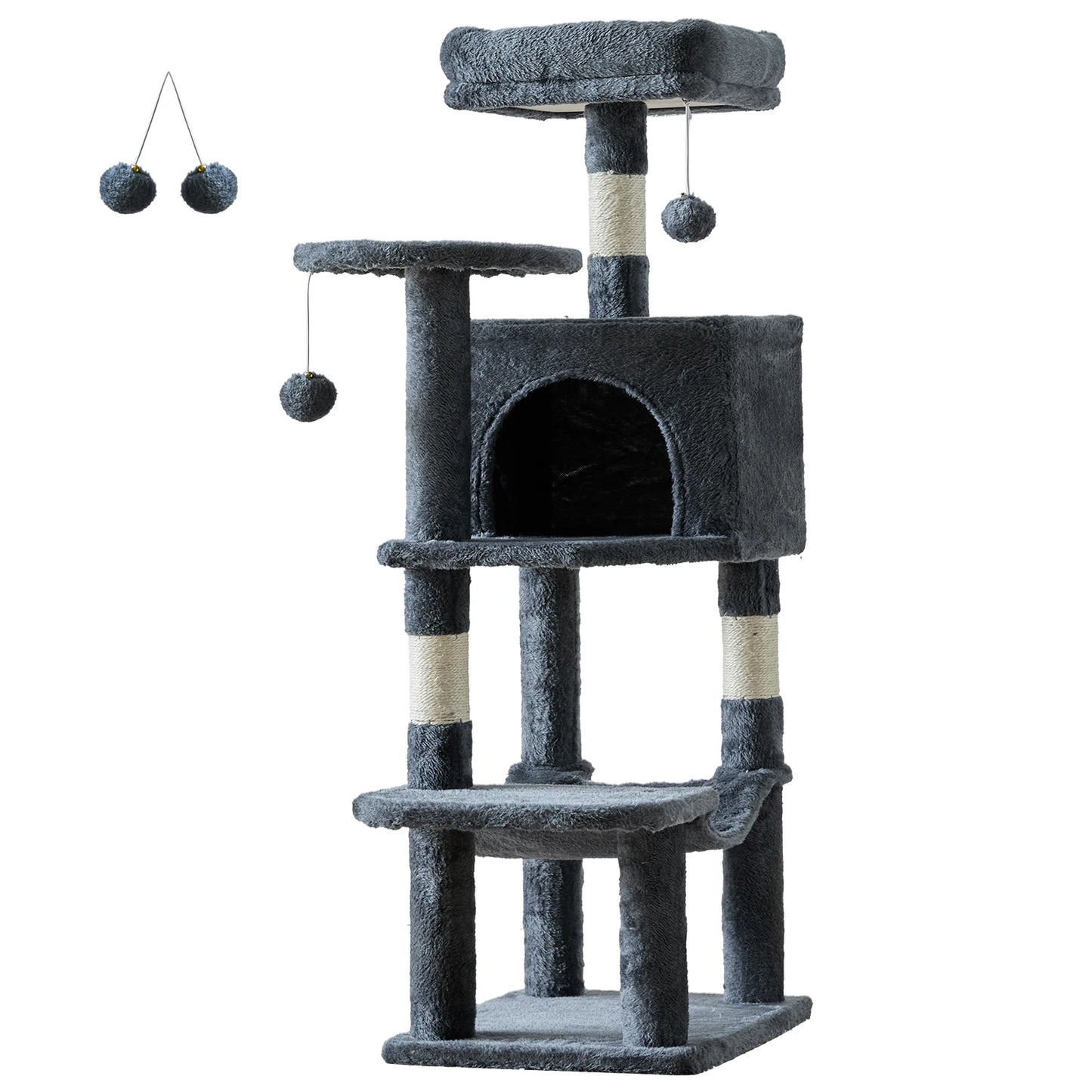 JHK Cat Tree Tower for Multi Cat Climbing Sisal Posts