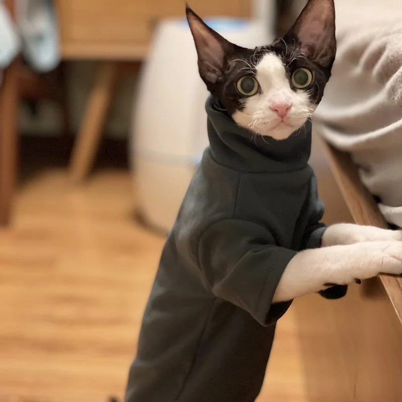 Sphynx Cat Clothes Soft Cotton Hoodies For All Seasons