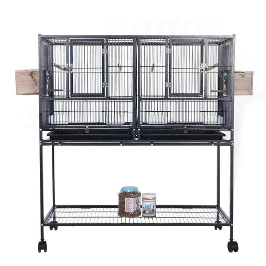 Acekool Breeding Flight Bird Cage With Detachable Rolling Stand