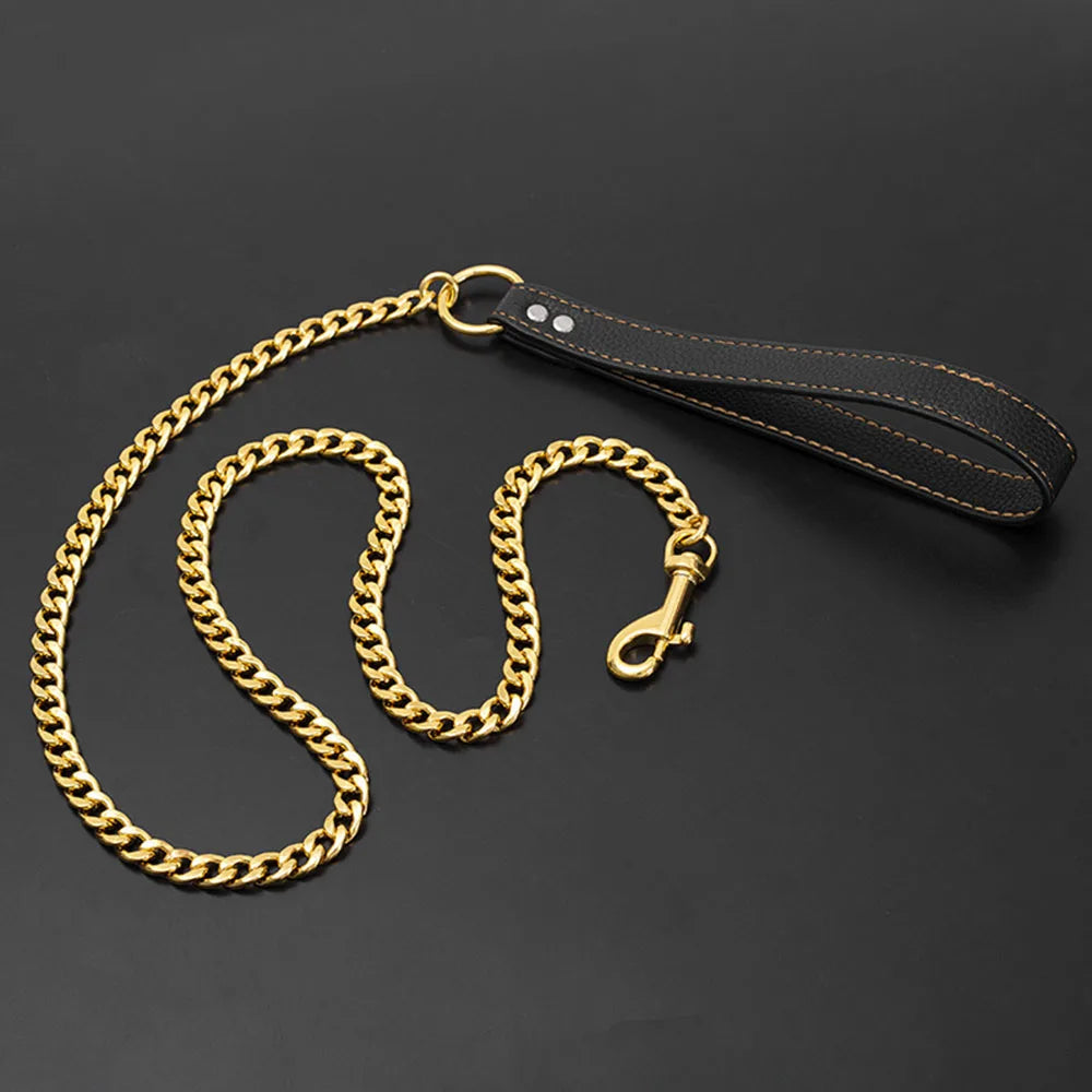 NONECN 316 Stainless Steel Dog Leash For Large Dogs Antirust
