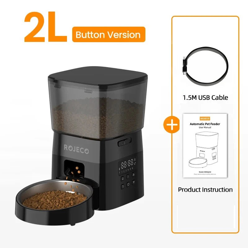 ROJECO Automatic Cat Feeder Smart Control