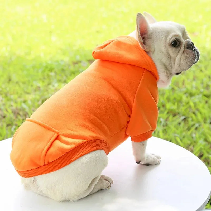 Autumn Winter Pet Hooded Sweatshirts For Cats And Small Dogs
