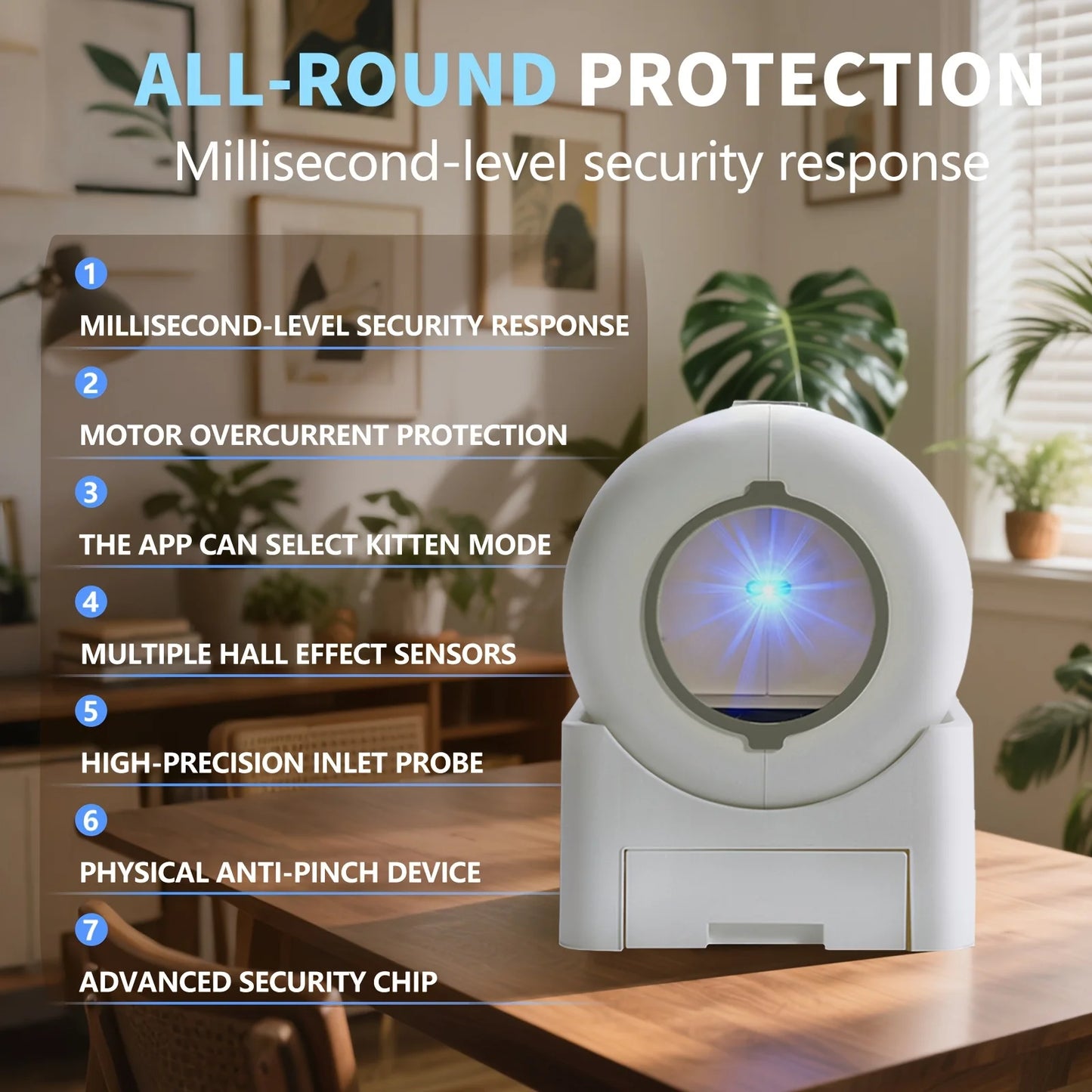 Self Cleaning Cat Litter Box Automatic With App Control