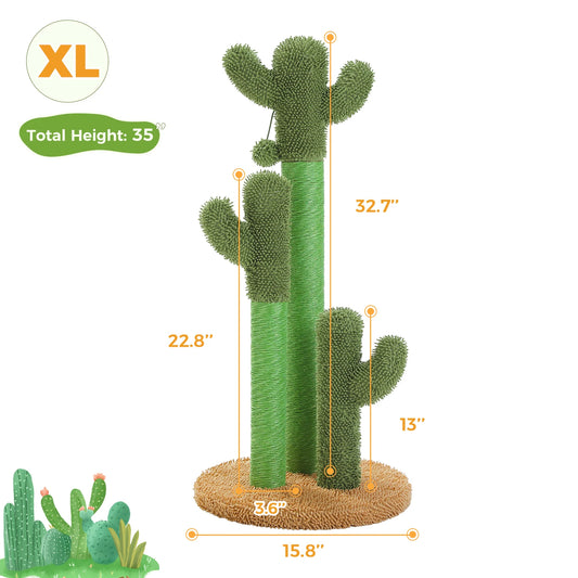 PEQULTICN Cactus Cat Tree Condo Hammock Ball